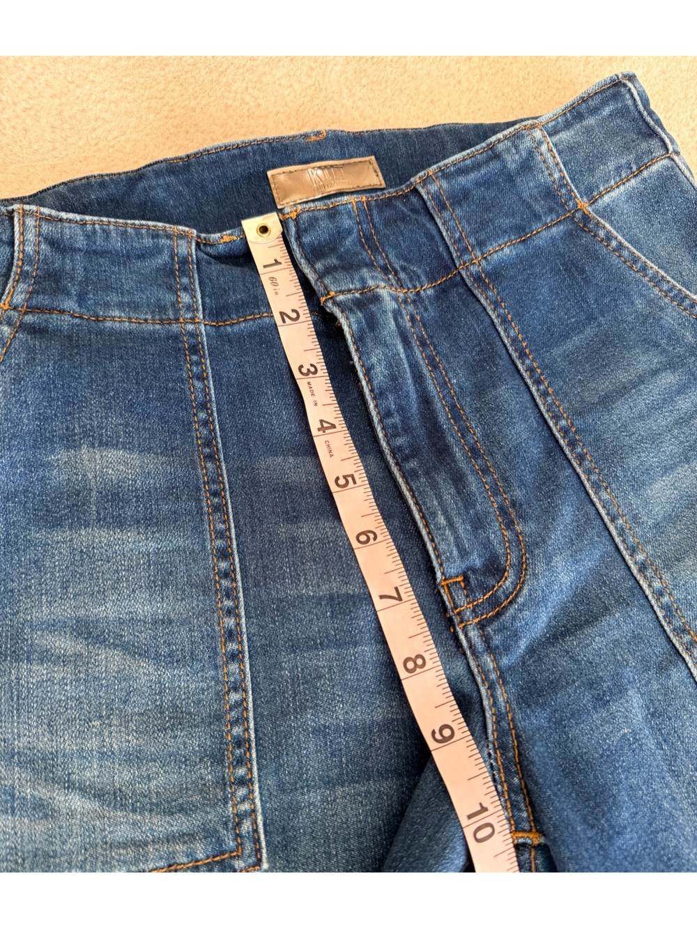 KUT from the Kloth Meg High Rise Fab Ab Wide Leg Raw Hem Jeans Size 2 - Picture 6 of 9
